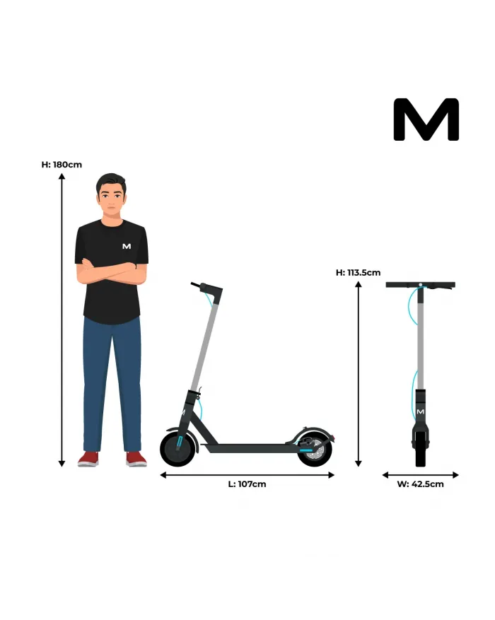 Motus Scooty 8.5 Electric Scooter | Power 350W | Battery 7.8Ah