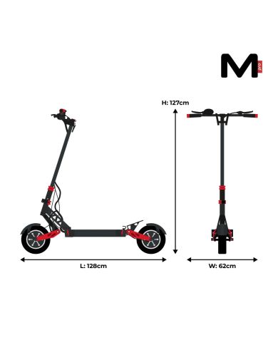 Electric scooter Motus PRO 10 sport 2021 2x1000W 66km/h