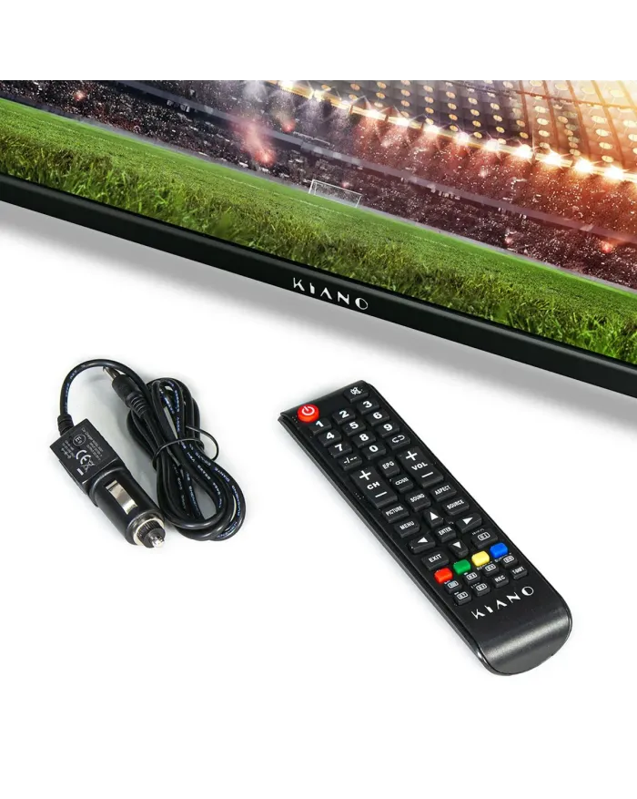 KIANO SLIMTV 19" TRAVEL LED TV Ideal for camper, truck, 12V charger