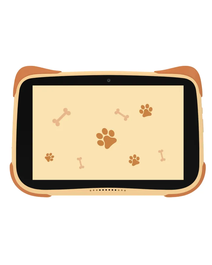 Kiano Alpha Kid Educational Tablet approved by MEN - brown/orange