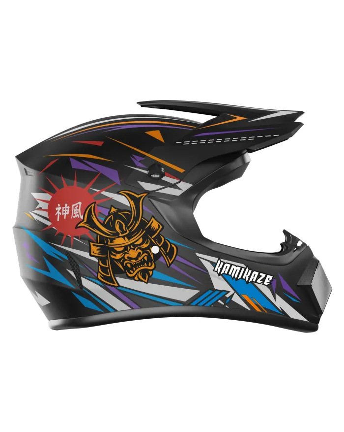 copia di Casco Kamikaze integrale per monopattino, MTB e bicicletta Orange