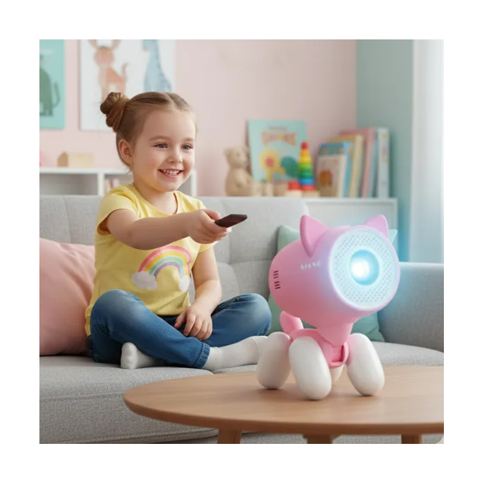 Home cinema projector with educational features Kiano Alpha KID Pink (cat)