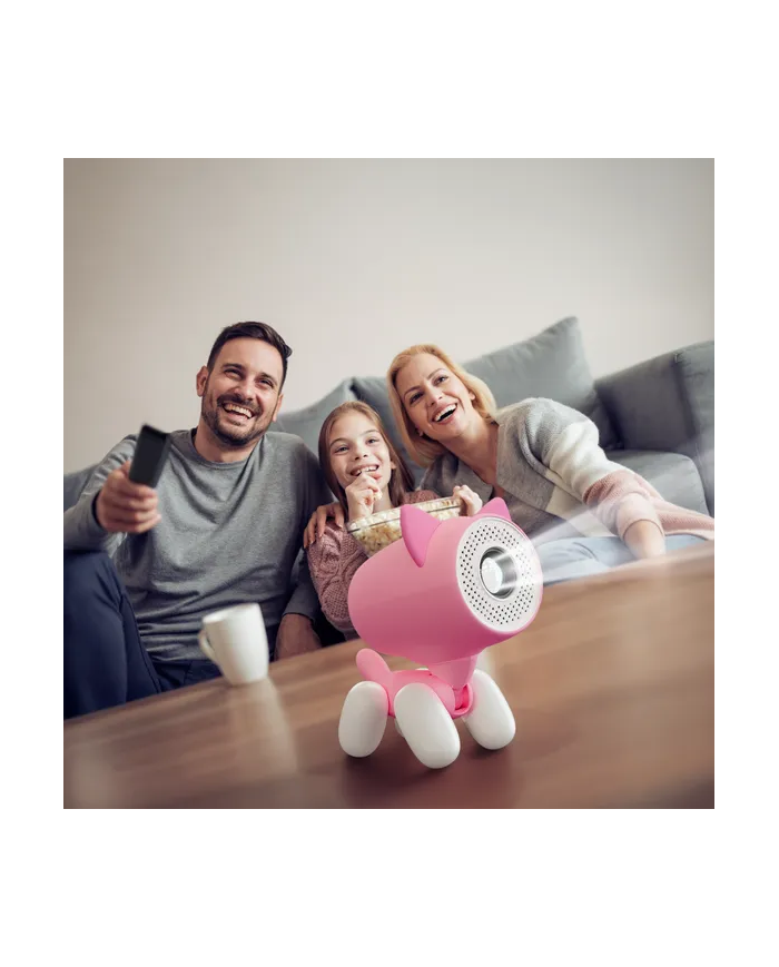 Home cinema projector with educational features Kiano Alpha KID Pink (cat)