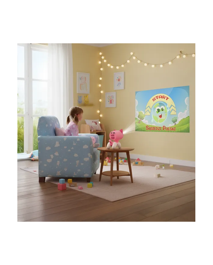 Home cinema projector with educational features Kiano Alpha KID Pink (cat)