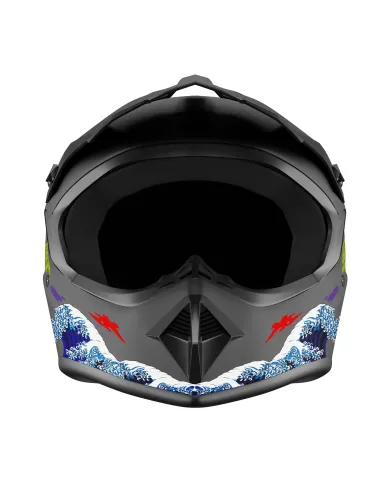 Kamikaze full-face helmet for scooters, MTBs and bicycles Wave