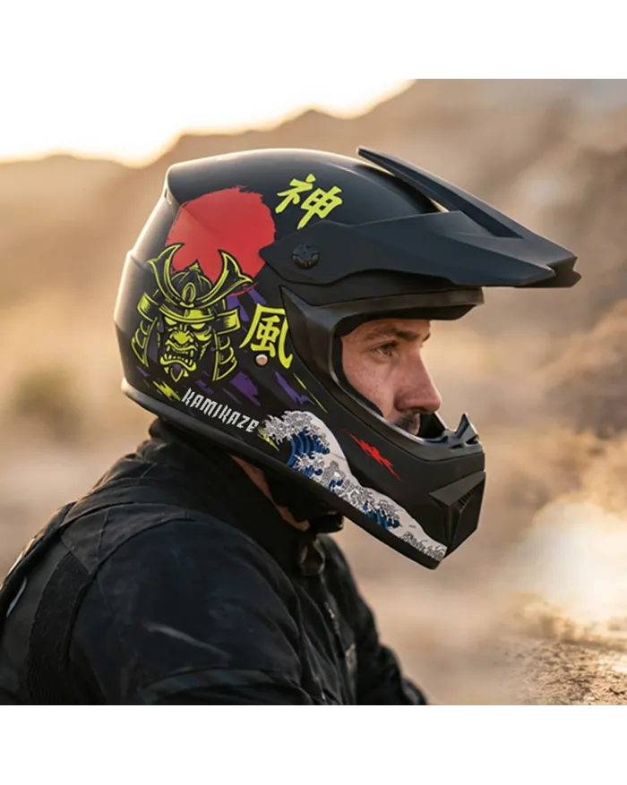 Casco Kamikaze integrale per monopattino, MTB e bicicletta Wave