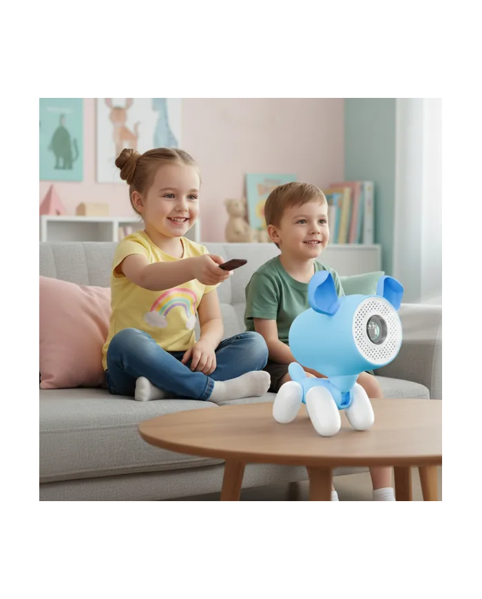 Kiano Alpha KID Blue Home Cinema Projector with Educational Features (dog)