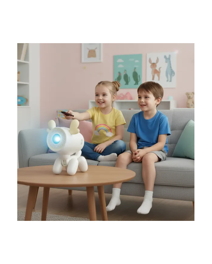 Home cinema projector with educational features Kiano Alpha KID White (reindeer)