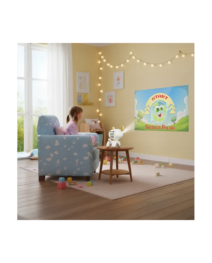 Home cinema projector with educational features Kiano Alpha KID White (reindeer)