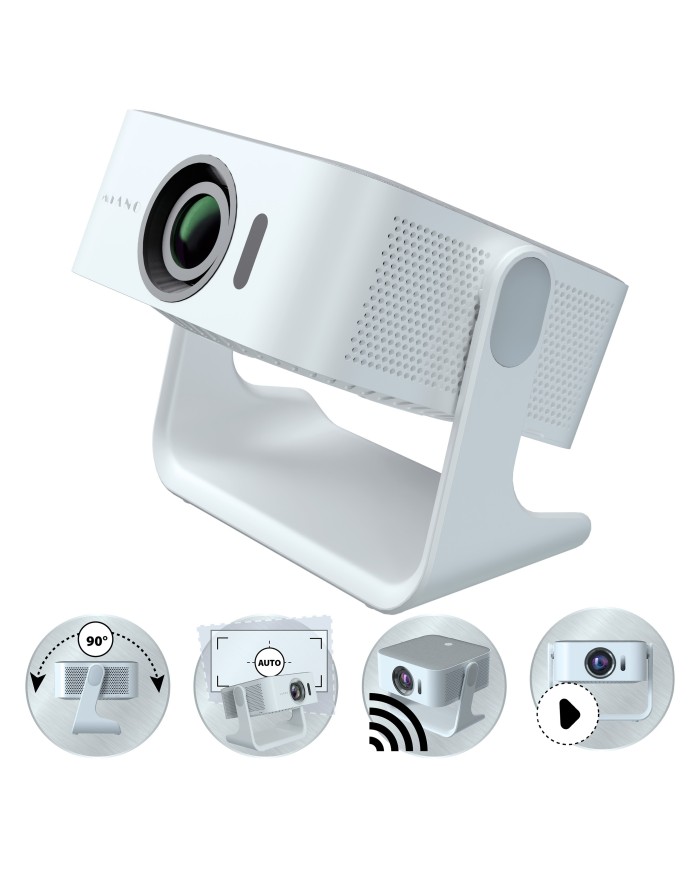 Kiano Elegance Cinema Home Theatre Projector, 400 Ansi, Netflix, Prime, YouTube