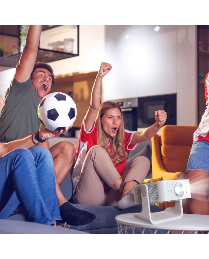 Kiano Elegance Cinema Home Theatre Projector, 400 Ansi, Netflix, Prime, YouTube