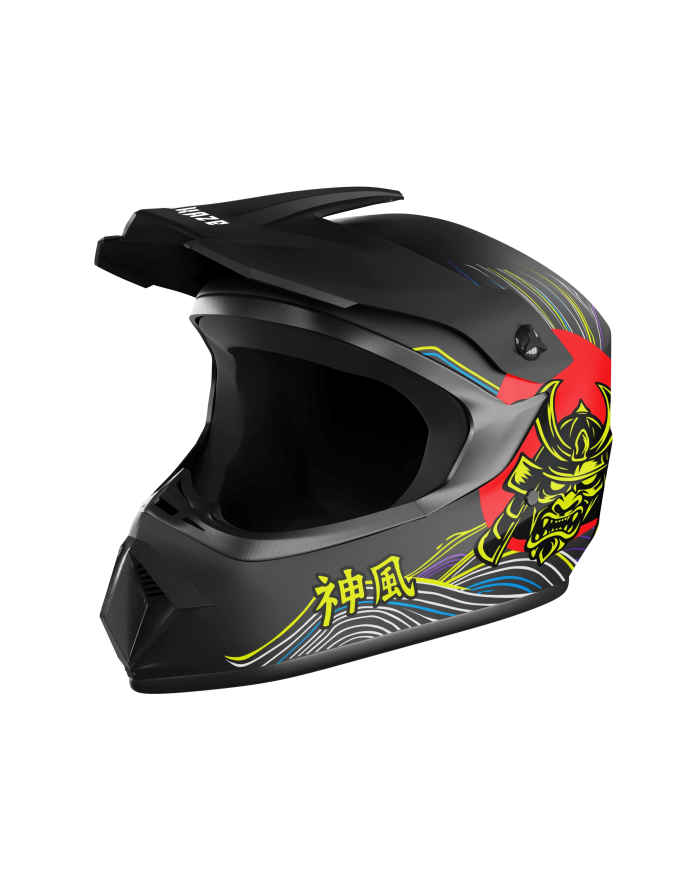 Kamikaze Tokyo Drift full face helmet for scooter, MTB and bicycle