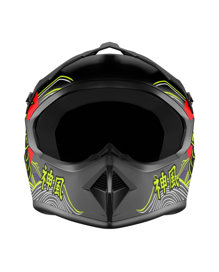 Kamikaze Tokyo Drift full face helmet for scooter, MTB and bicycle