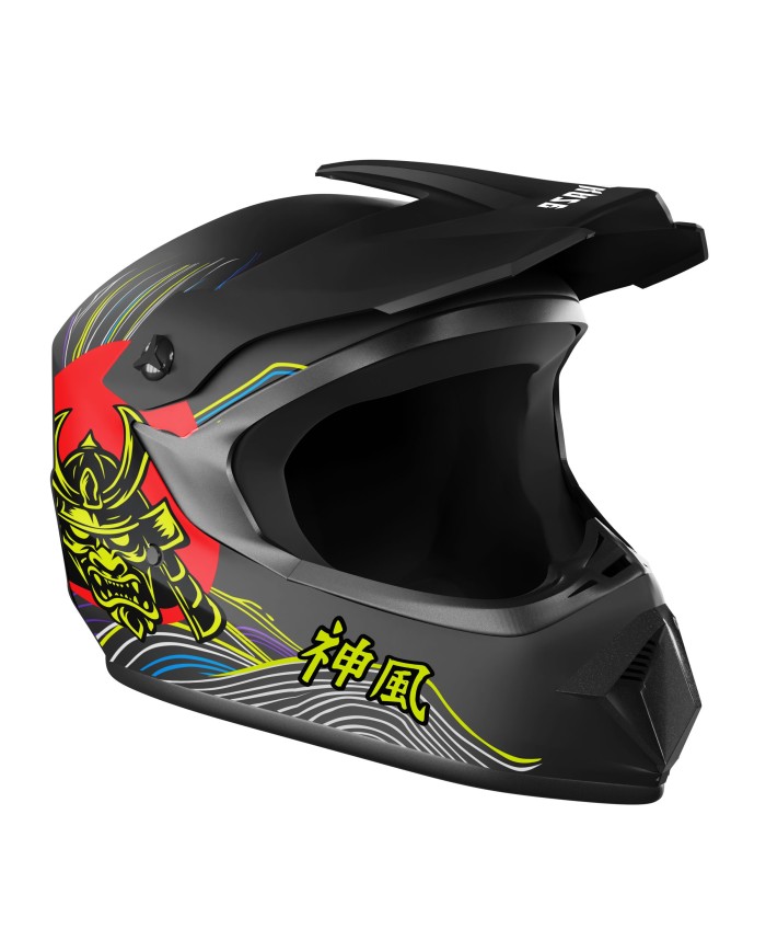 Kamikaze Tokyo Drift full face helmet for scooter, MTB and bicycle