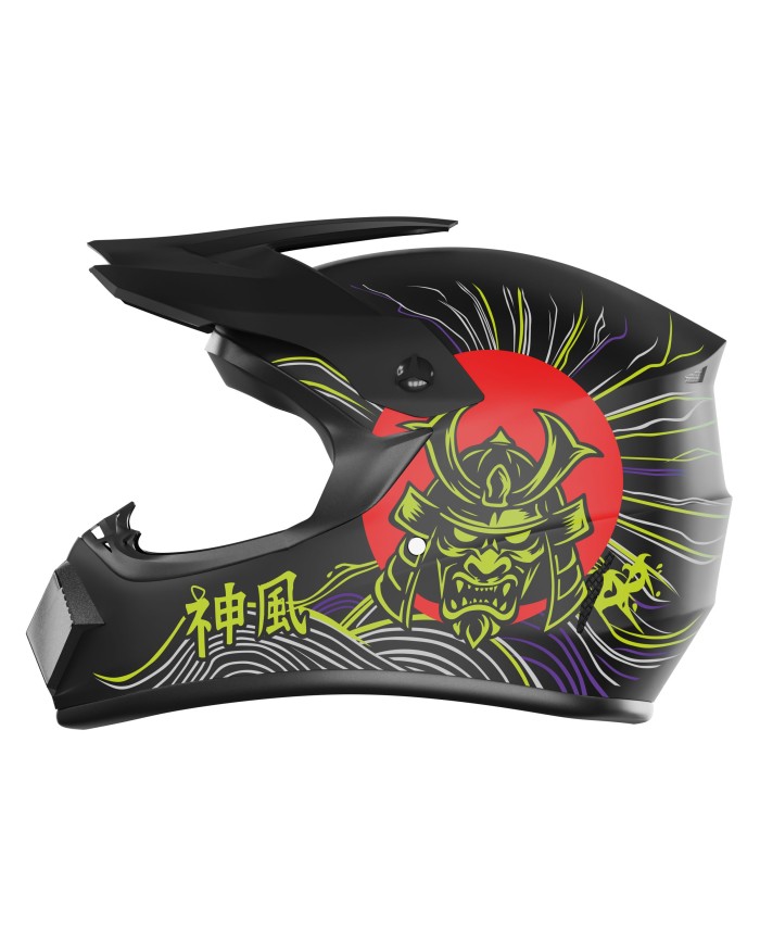 Kamikaze Tokyo Drift full face helmet for scooter, MTB and bicycle