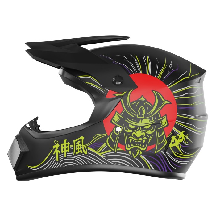 Kamikaze Tokyo Drift full face helmet for scooter, MTB and bicycle