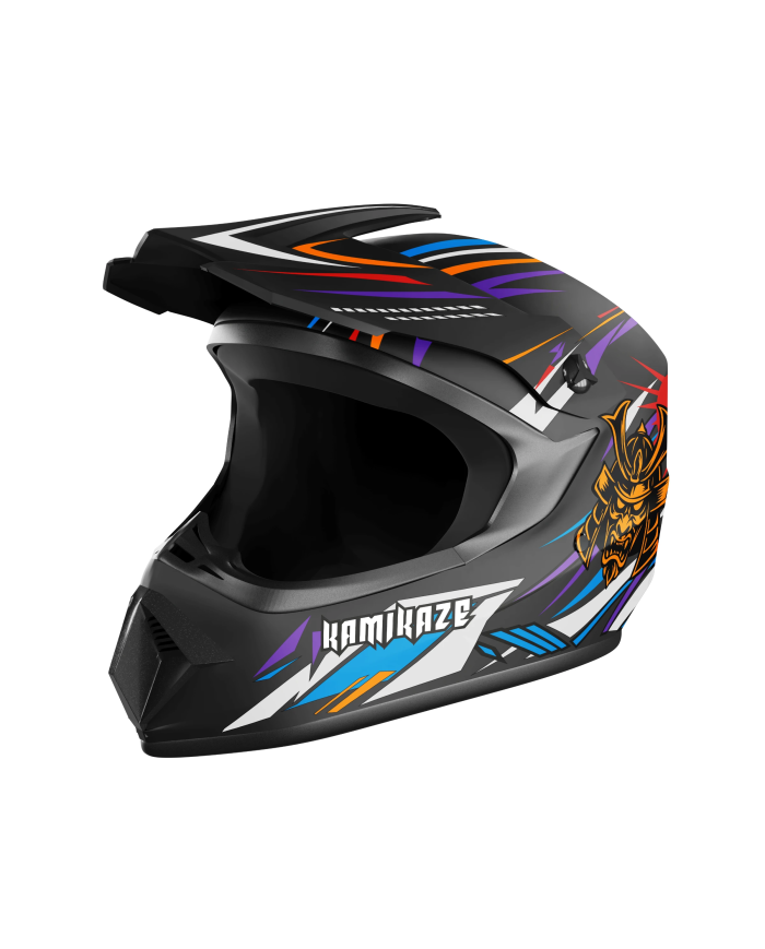 Kamikaze Ninja fullface helmet for scooter, MTB and bicycle