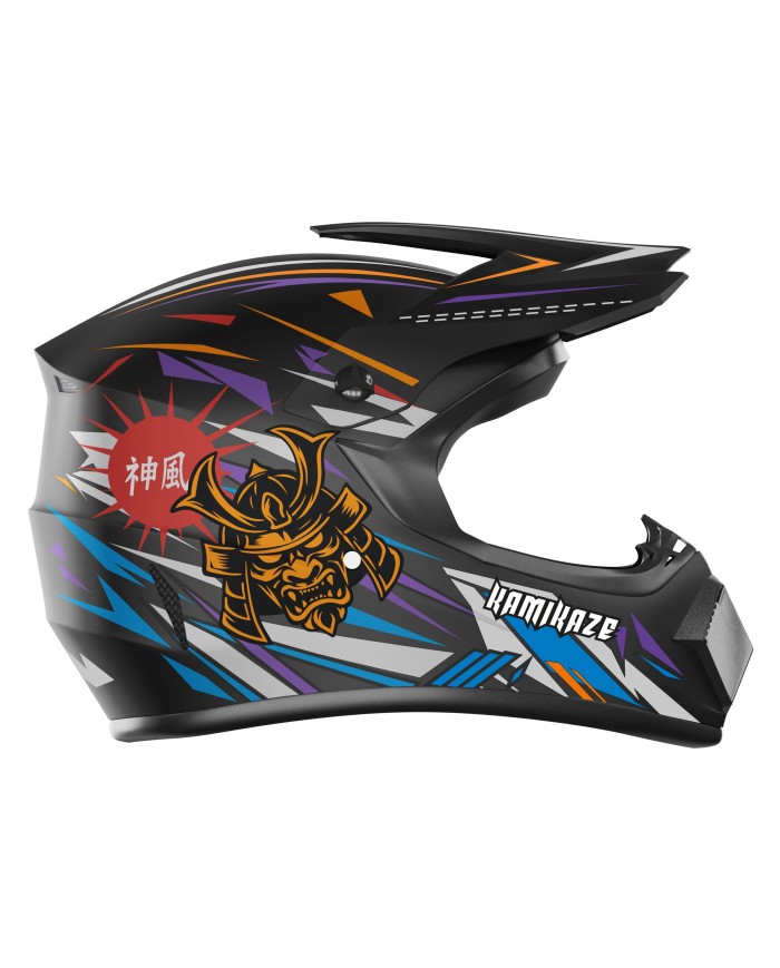 Kamikaze Ninja fullface helmet for scooter, MTB and bicycle
