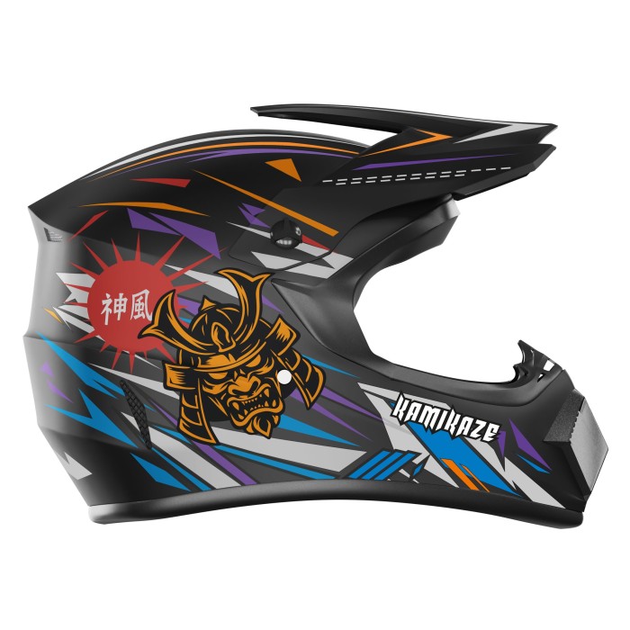 Kamikaze Ninja fullface helmet for scooter, MTB and bicycle