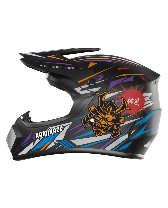 Kamikaze Ninja fullface helmet for scooter, MTB and bicycle