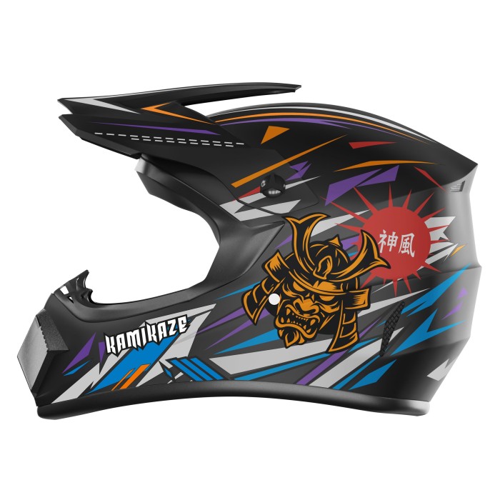 Kamikaze Ninja fullface helmet for scooter, MTB and bicycle