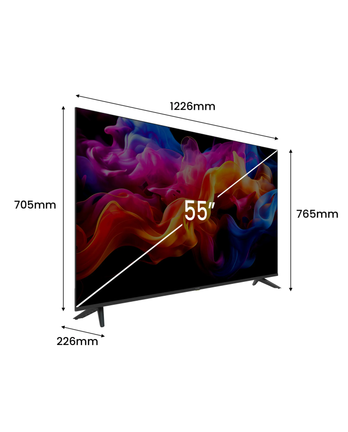 Kiano Elegance 55" 4K Smart TV VIDAA Netflix. HBO, Prime