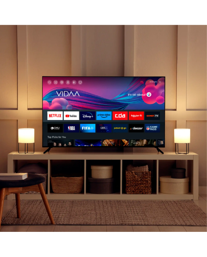 Kiano Elegance 50" 4K Smart TV VIDAA Netflix. HBO, Prime