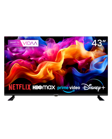 Kiano Elegance 43" 4K Smart TV VIDAA Netflix. HBO, Prime