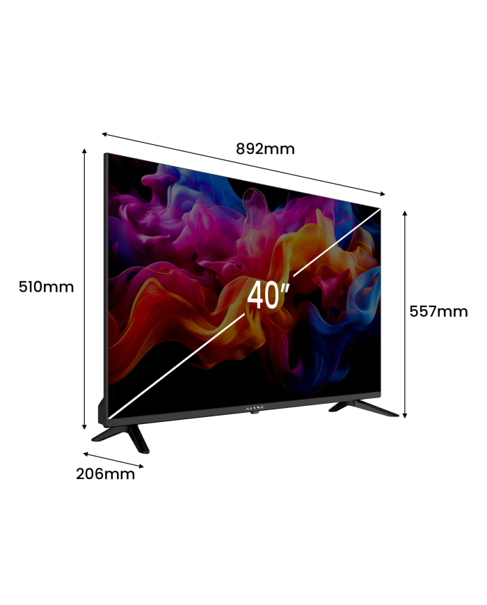 Kiano Elegance 40" Full HD Smart TV VIDAA Netflix. HBO, Prime