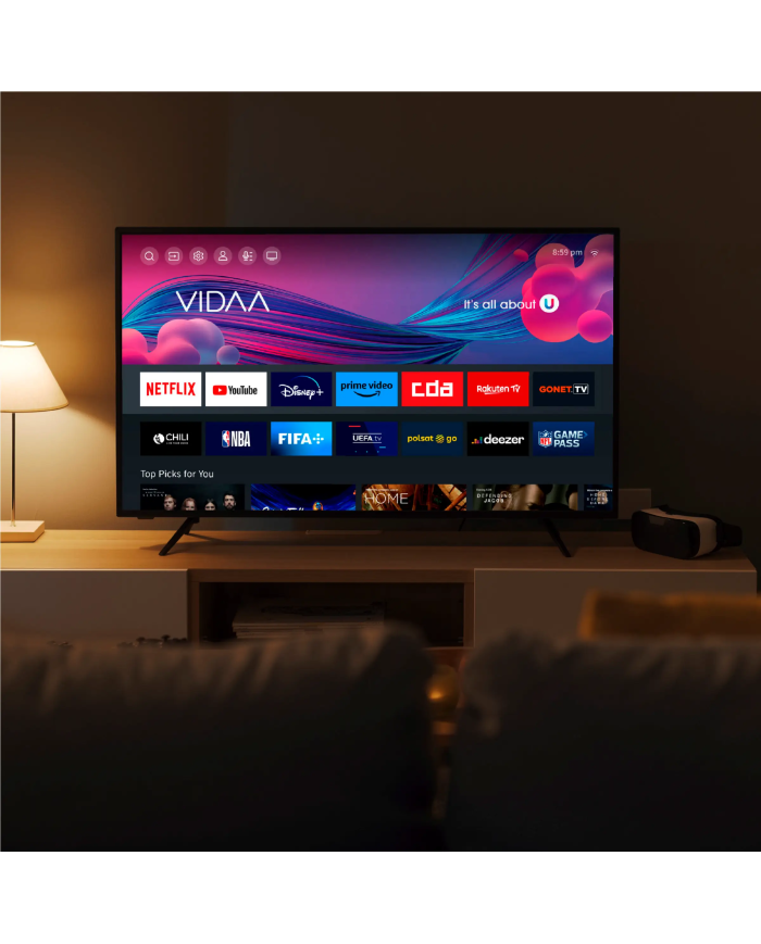 Kiano Elegance 40" Full HD Smart TV VIDAA Netflix. HBO, Prime