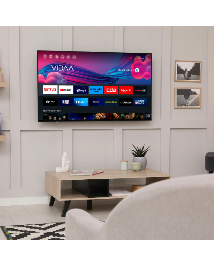 Kiano Elegance 40" Full HD Smart TV VIDAA Netflix. HBO, Prime