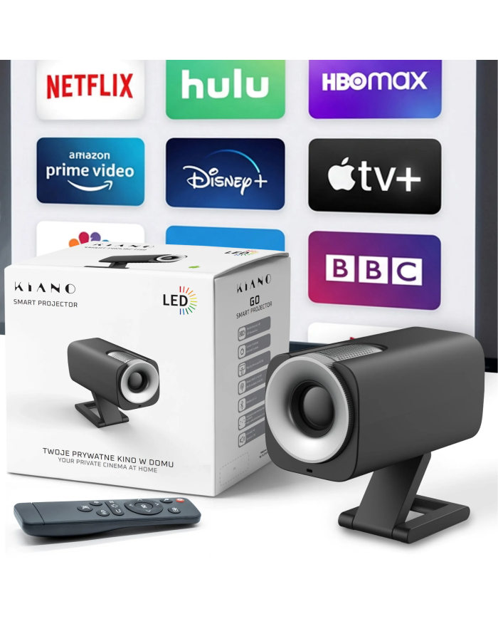 Kiano Go Black Projector