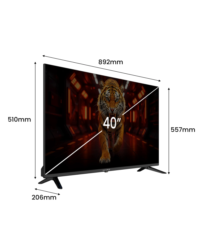 Kiano Elegance 40" FHD TV Tizen OS, HBO Prime, GeForce Now, Xbox Cloud Gaming