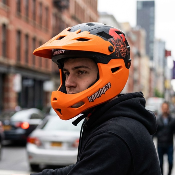Kamikaze RONIN Helmet Orange