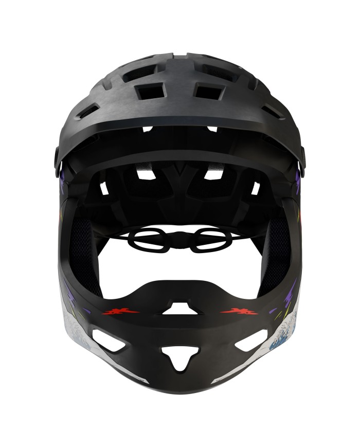 Kamikaze RONIN Wave Black Full Face Helmet