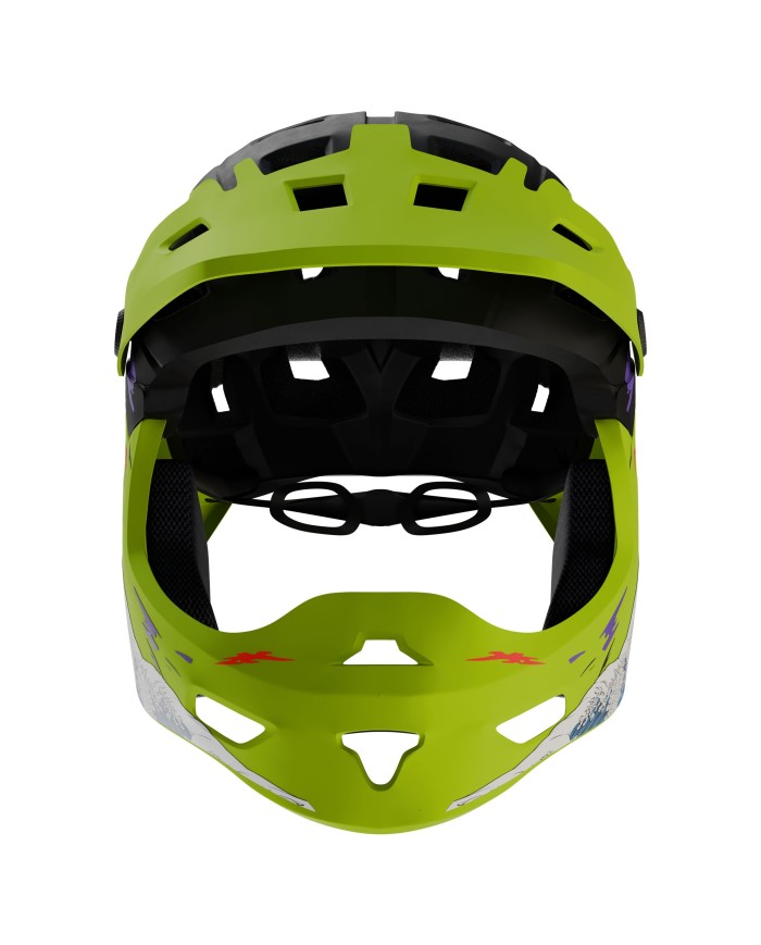 Kamikaze RONIN Wave Green Full Face Helmet