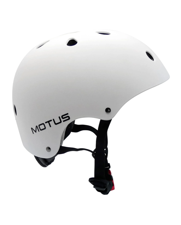 Adjustable MOTUS white helmet for bicycle, electric scooter
