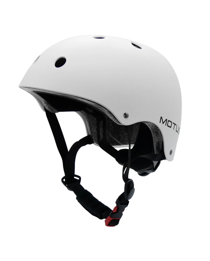 Adjustable MOTUS white helmet for bicycle, electric scooter