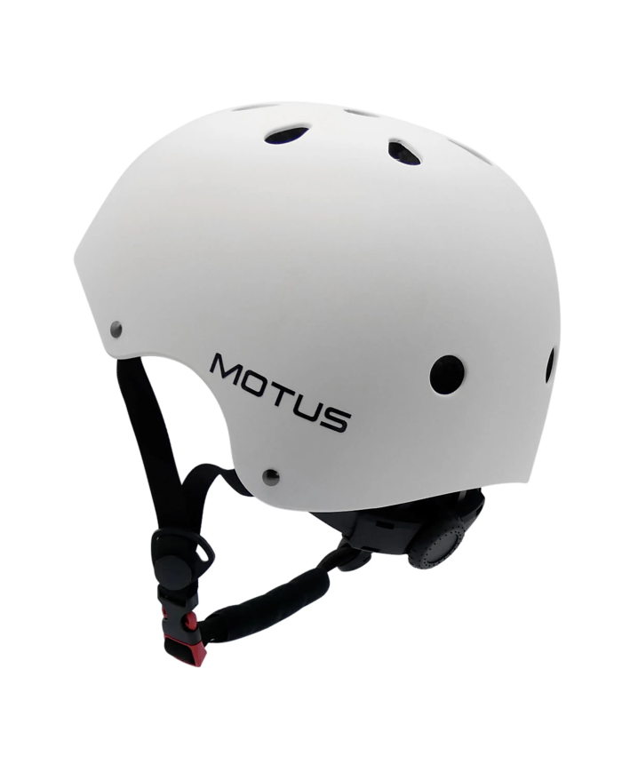 Adjustable MOTUS white helmet for bicycle, electric scooter