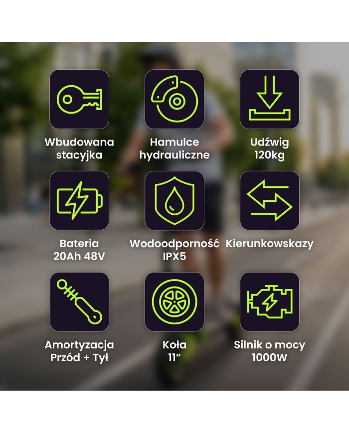 [Pre-order] Kamikaze K1 Plus Tokyo Drift Electric Scooter | 1000W | 20Ah | range up to 80 km
