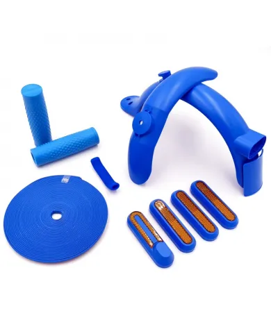Blue electric scooter personalization kit