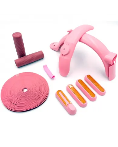 Pink electric scooter personalization kit