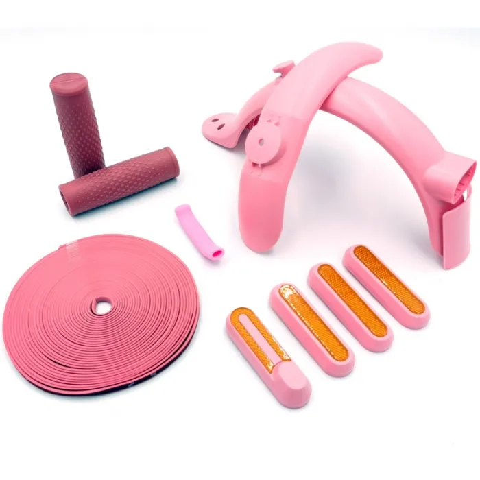 Pink electric scooter personalization kit