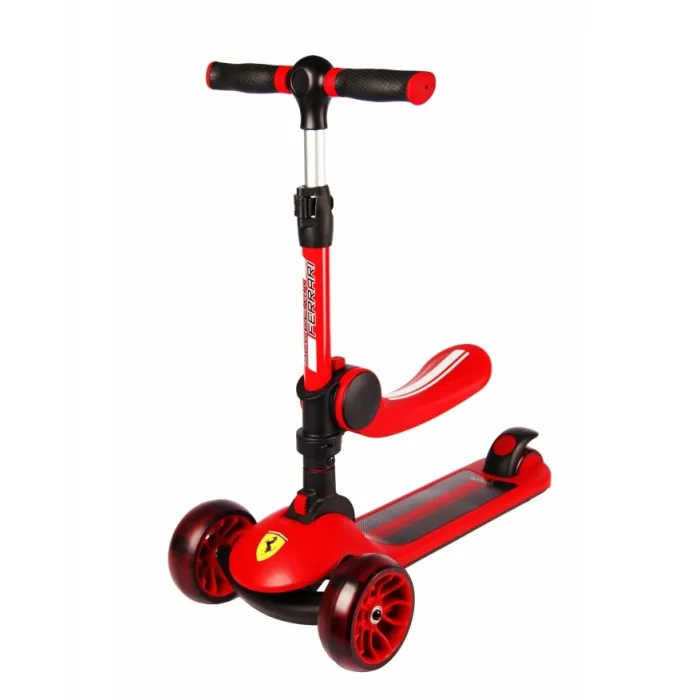 Ferrari children's three-wheeled scooter 2-in-1 FXK28-2 Red