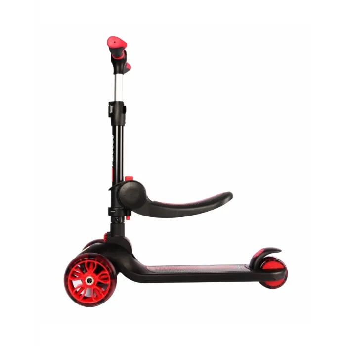 Ferrari 2-in-1 Kids' Three-Wheeled Scooter FXK28-2 Black