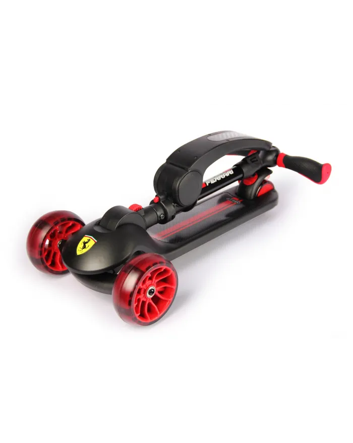 Ferrari 2-in-1 Kids' Three-Wheeled Scooter FXK28-2 Black