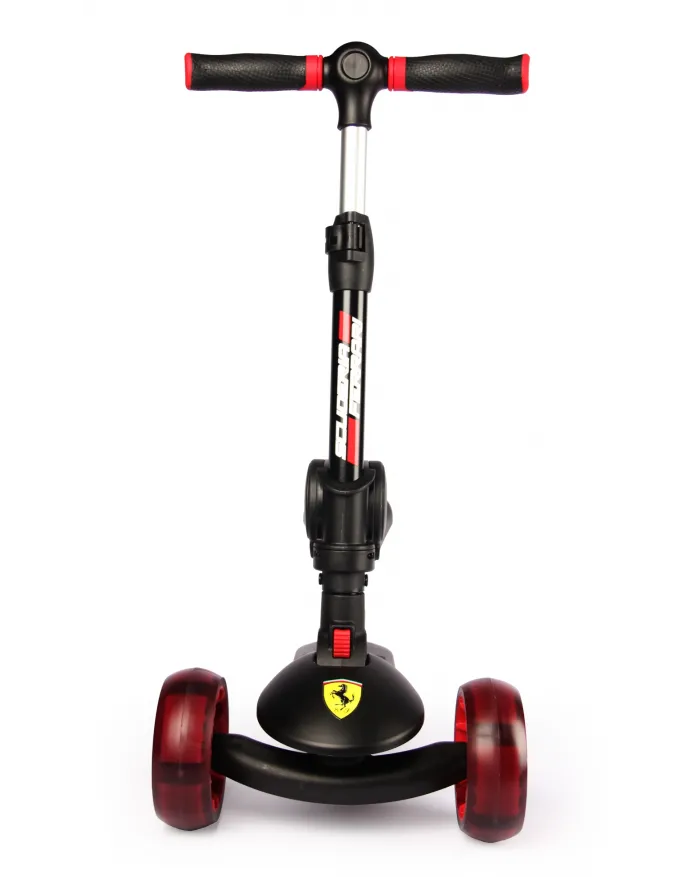 Ferrari 2-in-1 Kids' Three-Wheeled Scooter FXK28-2 Black