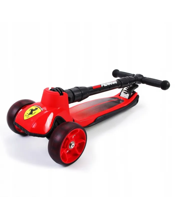 Ferrari FXK58 Red three-wheeled scooter