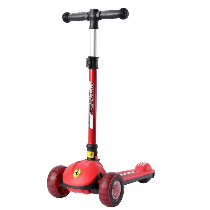 Ferrari FXK108 Red three-wheeled scooter