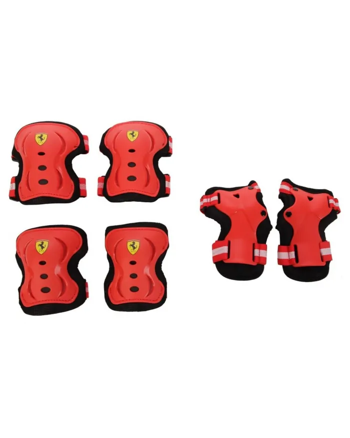 Ferrari children's knee, elbow and wrist protector set size XXS red